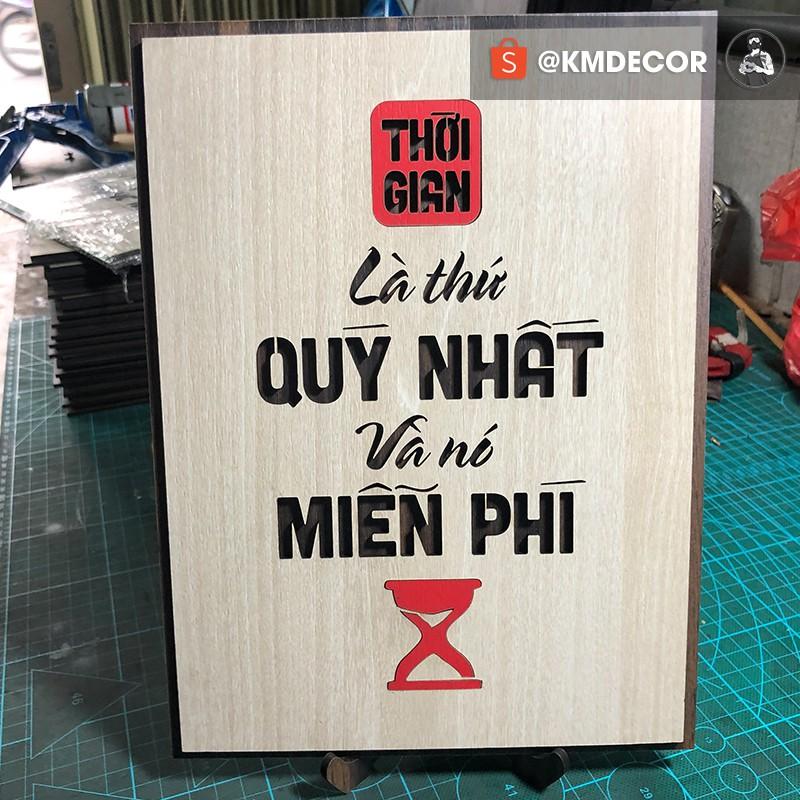Trang trí văn phòng bằng tranh gỗ tạo động lực
