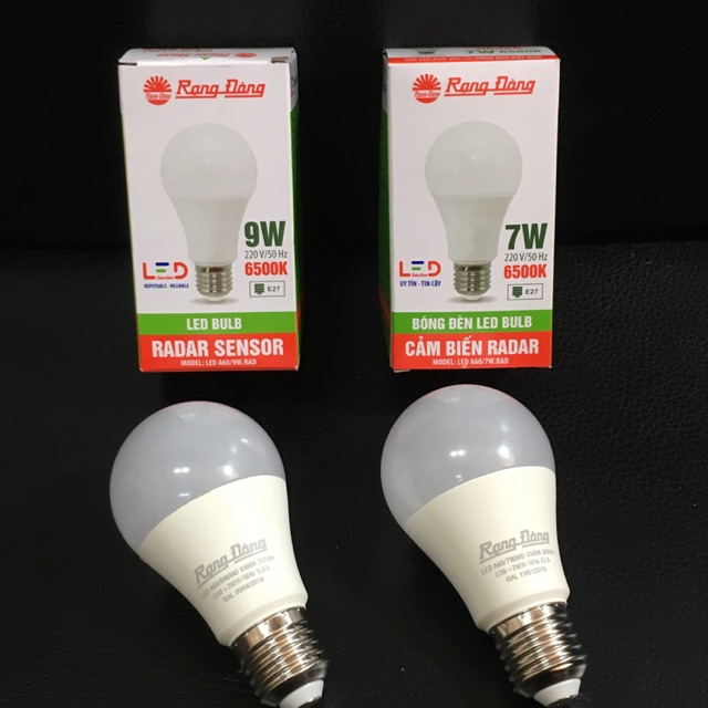 Bóng Đèn LED BULB Cảm Biến 9W Rạng Đông (A60.RAD/9W)