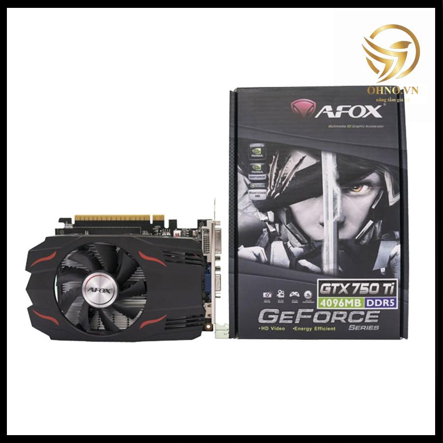 Card Màn Hình VGA AFOX GTX 750Ti Card Đồ Họa 2G Rời Cho Máy Tính PC -hàng chính hãng