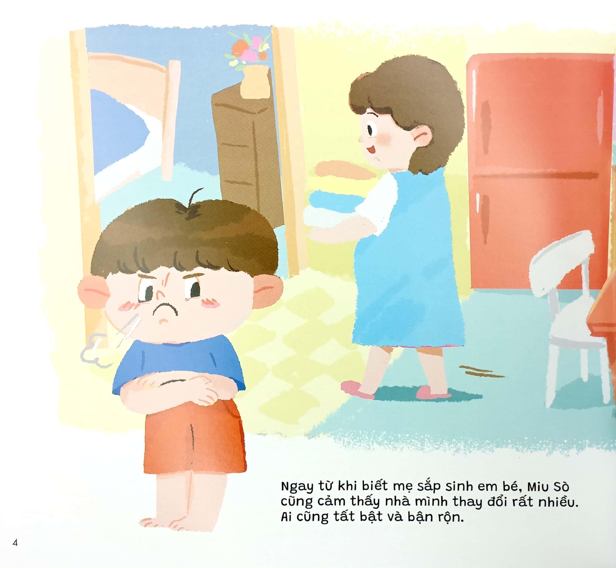 Truyện Kể Cho Miu Hiểu Chuyện - Con Ghét Có Em (Song Ngữ Việt-Anh)