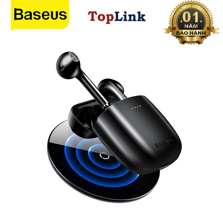 Tai Nghe Nhét Tai Baseus Không Dây Bluetooth 5.0 TWS Encok W04 / W04 Pro Âm Thanh Hifi - Hàng Chính Hãng