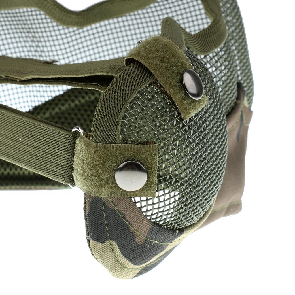 Outdoor Steel Mesh Half Face Mask CS Hunting Game Protection - 5 kinds
