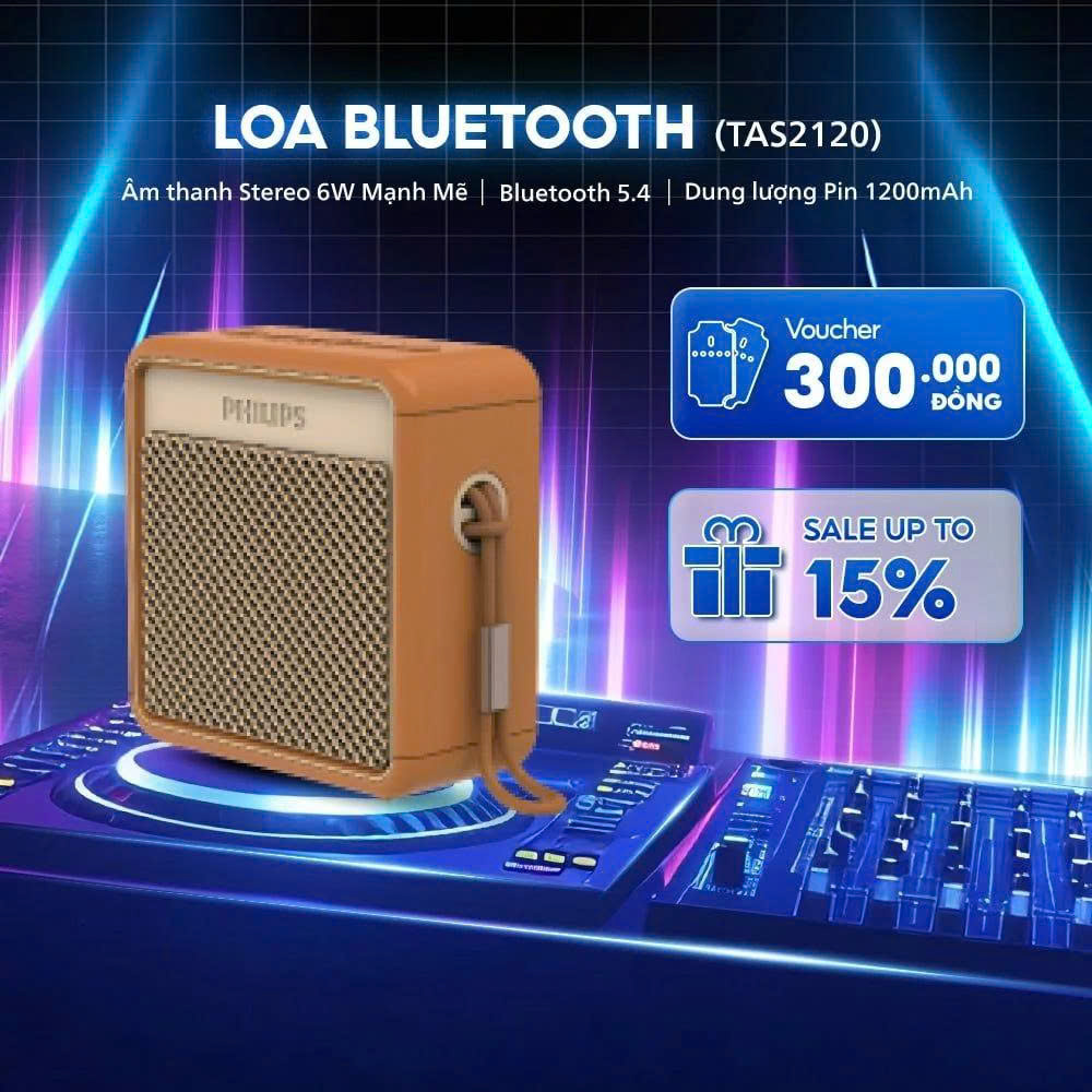 LOA KHÔNG DÂY P.HILIPS TAS2120OR/70 Hàng chính hãng