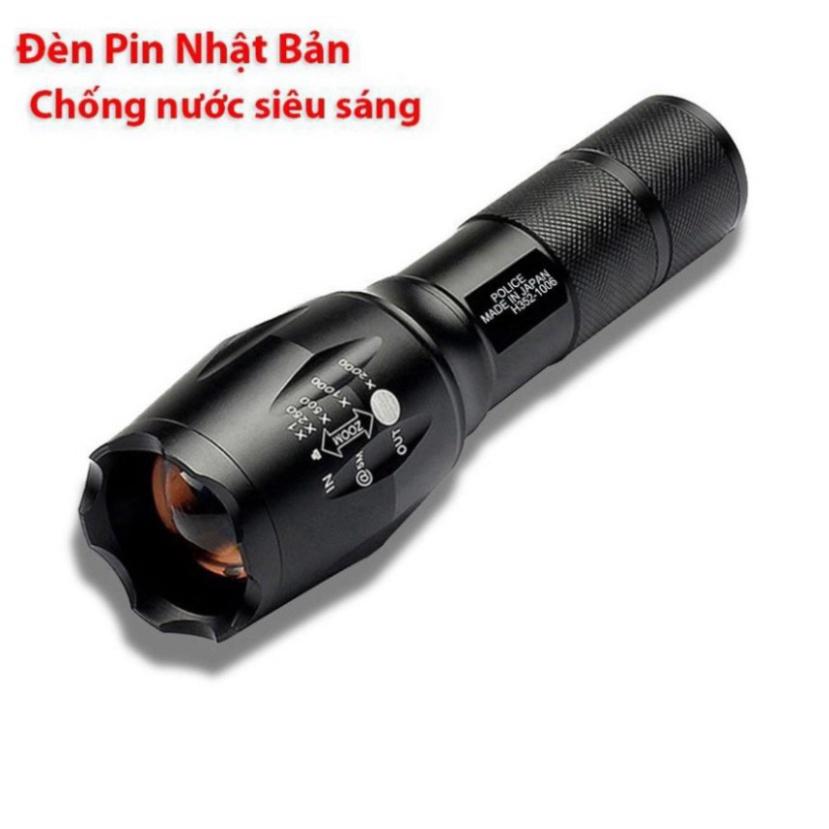 Đèn Pin Siêu Sáng SML - T6 Cao Cấp, Hợp Kim Thép Chống Nước, Pin Có Thể Sạc, Hàng Loại 1 Full Hộp Kèm Sạc