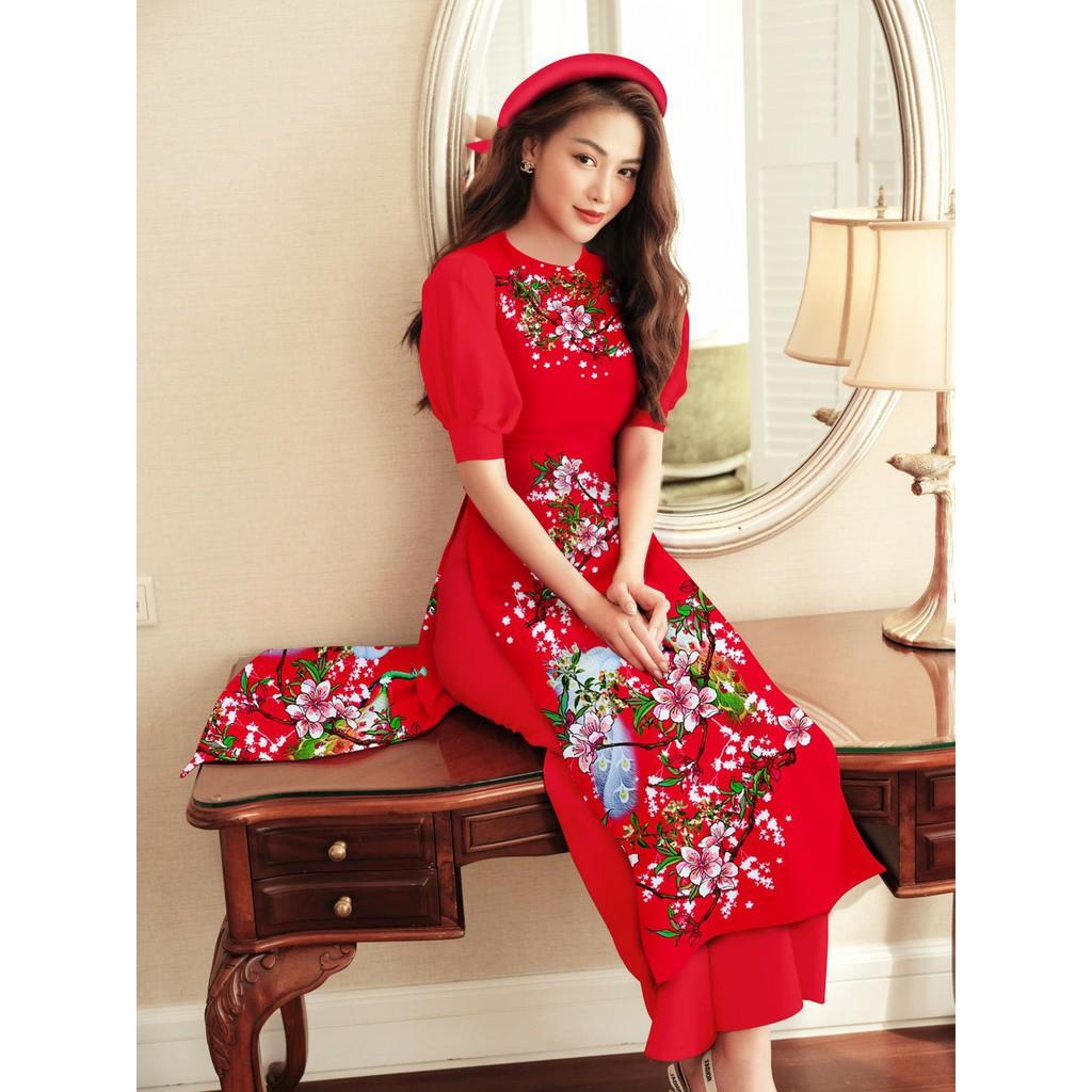 GIÁ XƯỞNG - Áo dài cách tân lụa in 3D