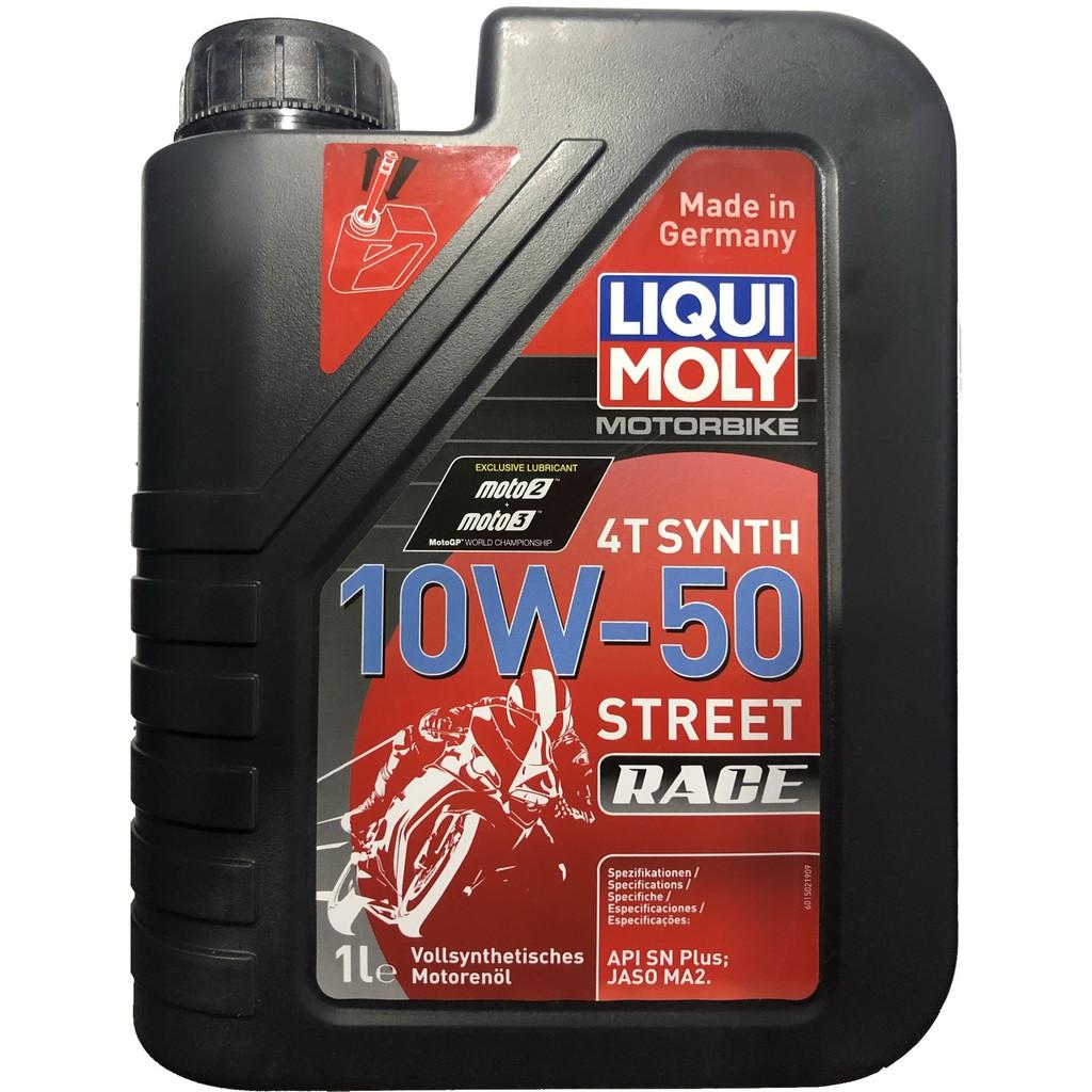 NHỚT XE MÁY (MOTORBIKE STREET RACE 4T 10W50 LIQUI MOLY) - 1502