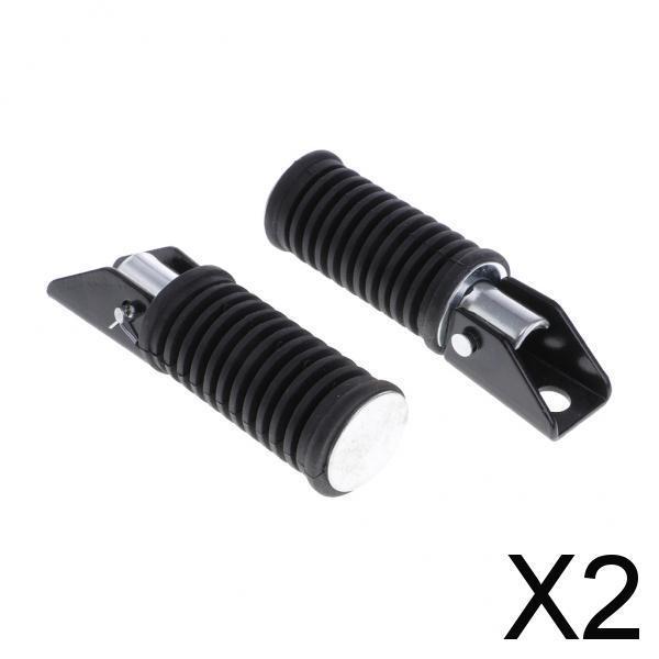 2x2 Pieces Motorcycle Foot Rests Pedals Footpegs for for Suzuki GS125 GN125