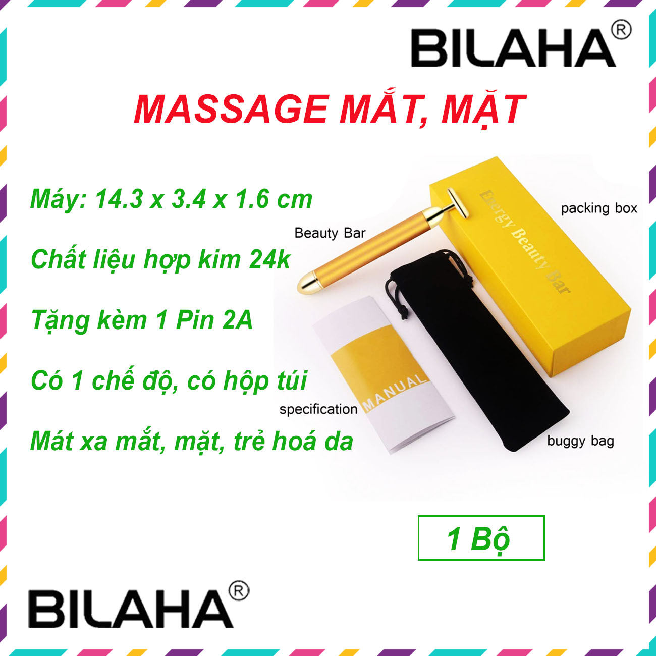 MÁY MASSAGE MẶT ENERGY BEAUTY BAR - B0008