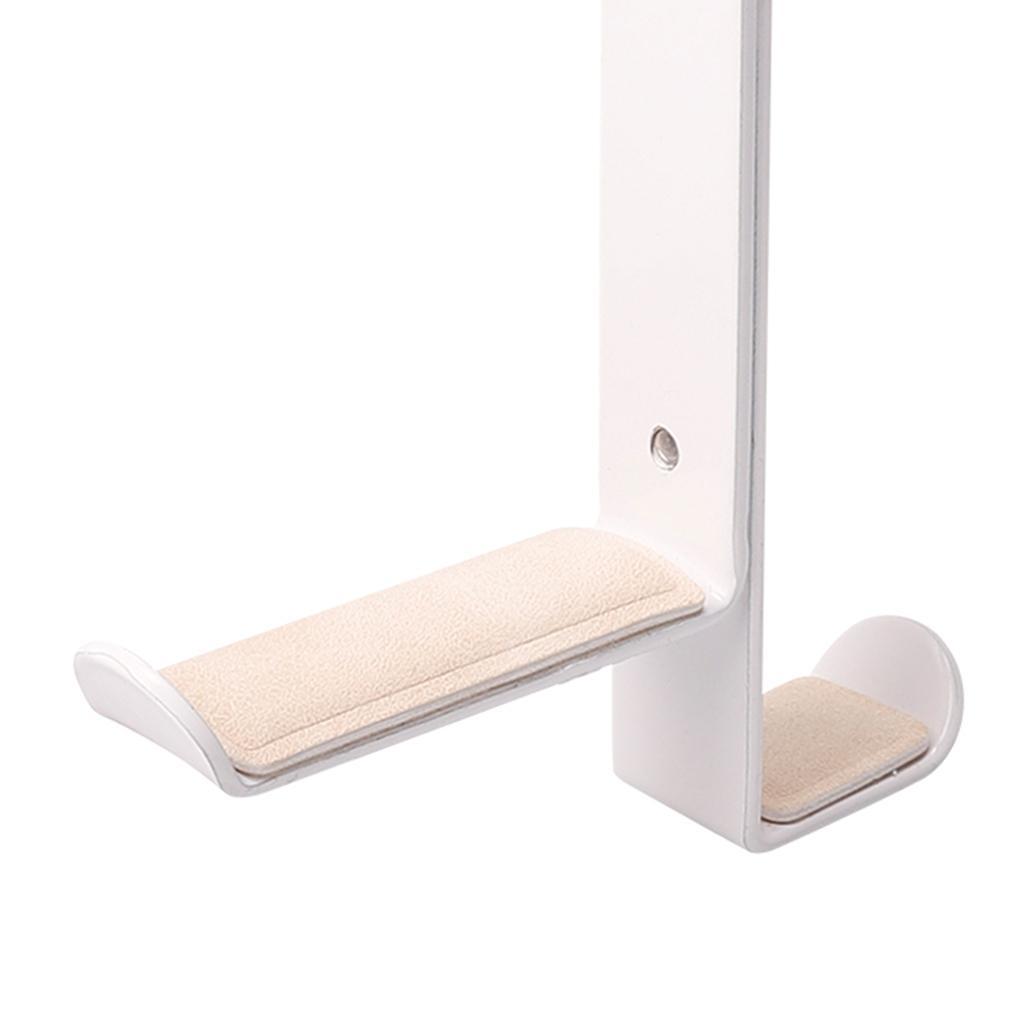 Headphone stand hanger hook headset clever under desk with curved end