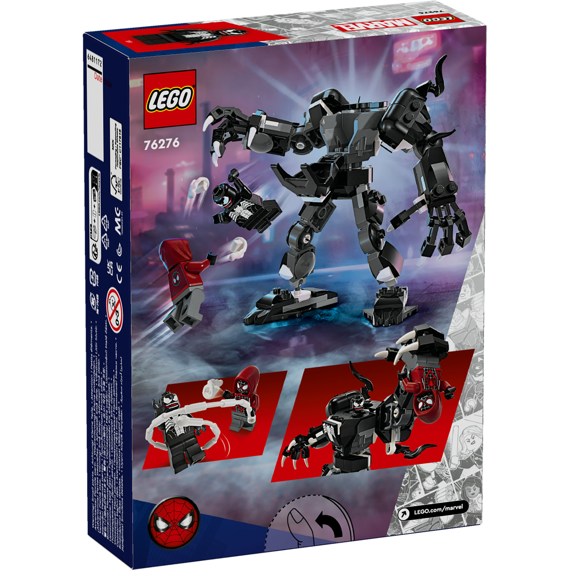 LEGO SUPERHEROES 76276 Đồ chơi lắp ráp Chiến giáp Venom (134 chi tiết)