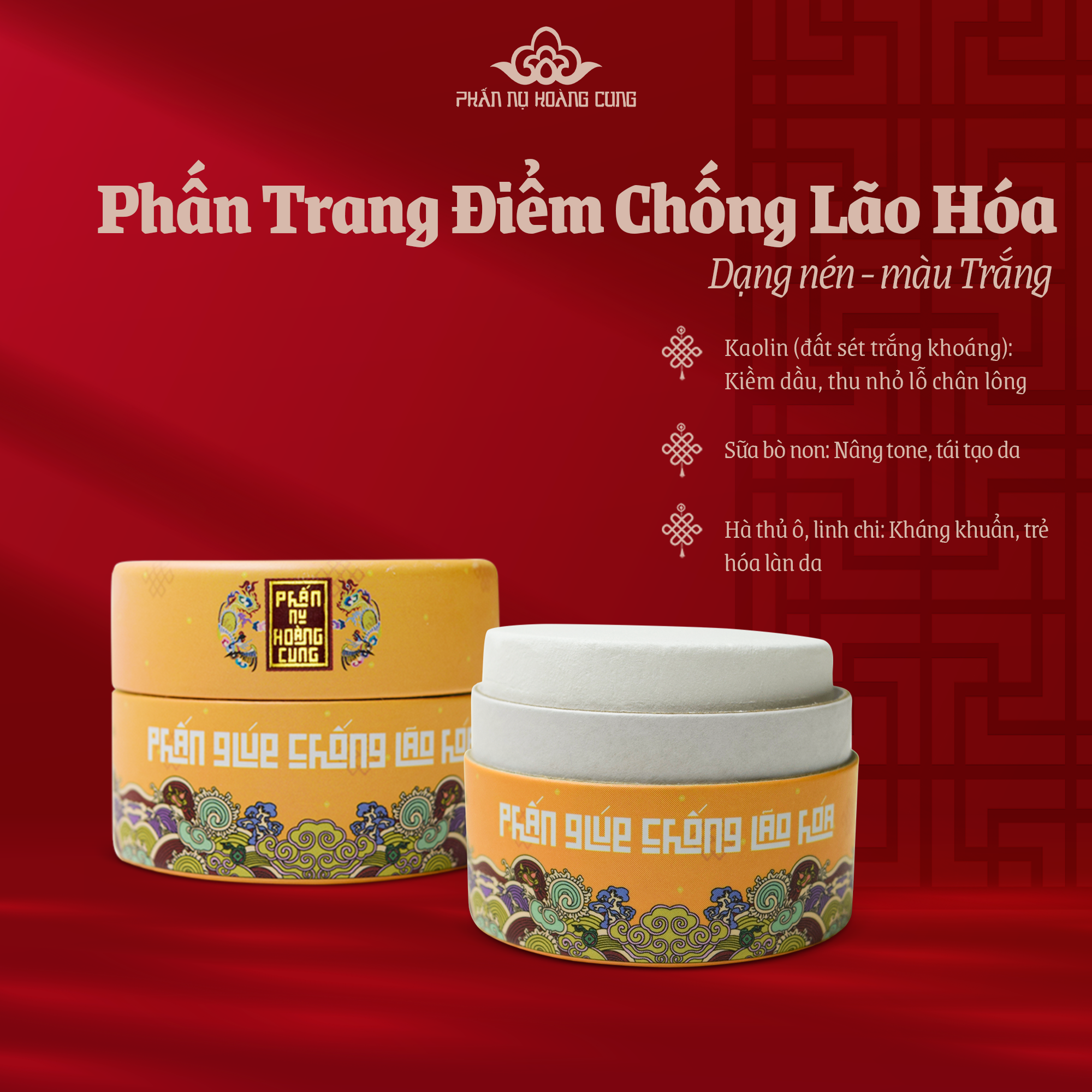 Phấn Trang Điểm Màu Trắng Phấn Nụ Hoàng Cung