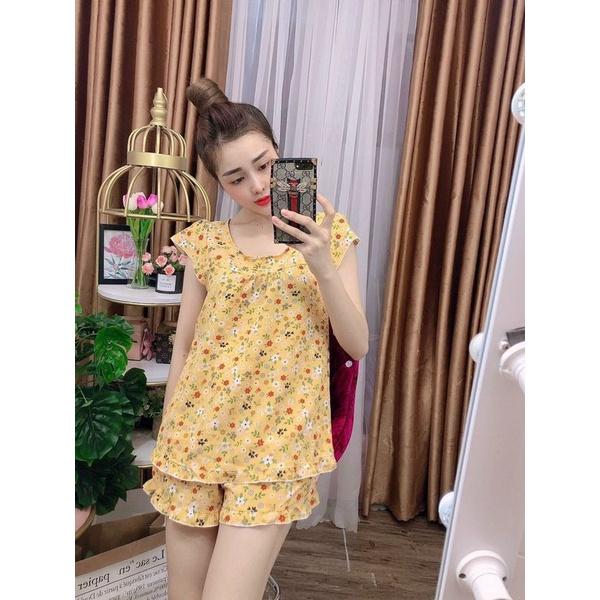 Set đồ bộ nữ cao cấp dễ thương mặc nhà lụa satin mềm mịn thoáng mát AN40 - D'Lavia