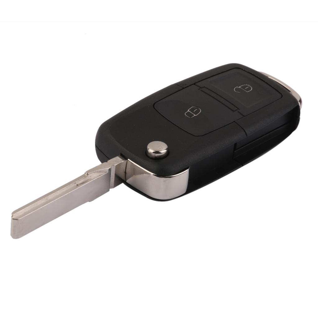 2 BUTTON FLIP KEY REMOTE FOB SHELL CASE REPLACEMENT for VW GOLF