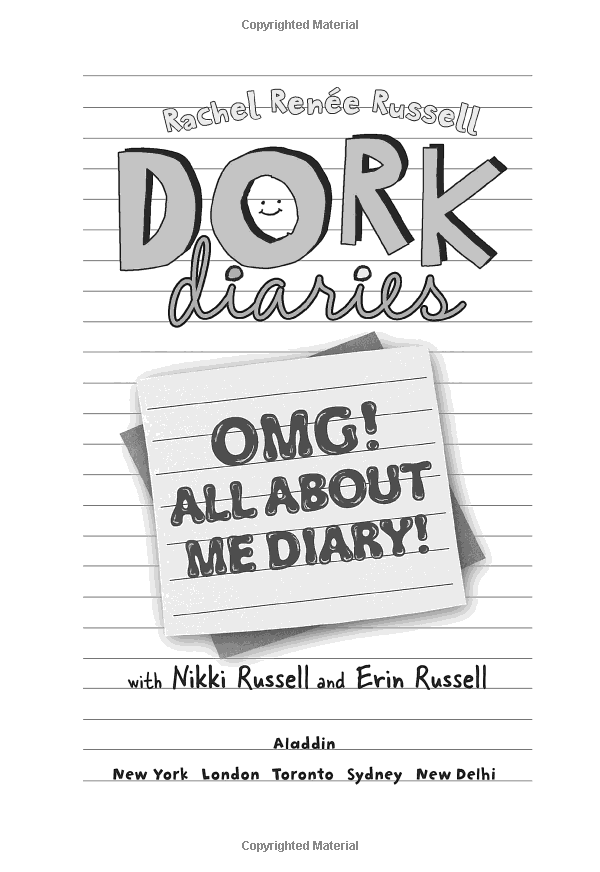 Dork Diaries OMG! All about Me Diary!