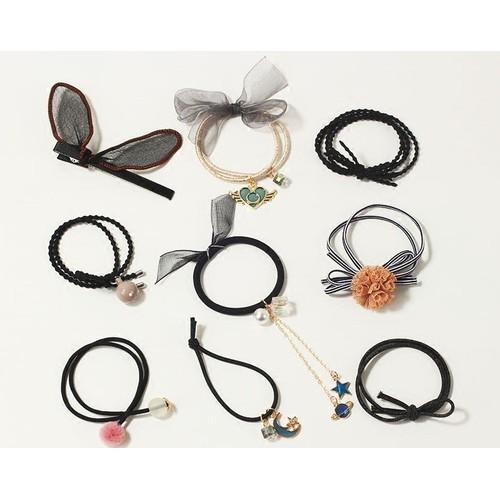 Bịch 9 dây cột tóc nữ