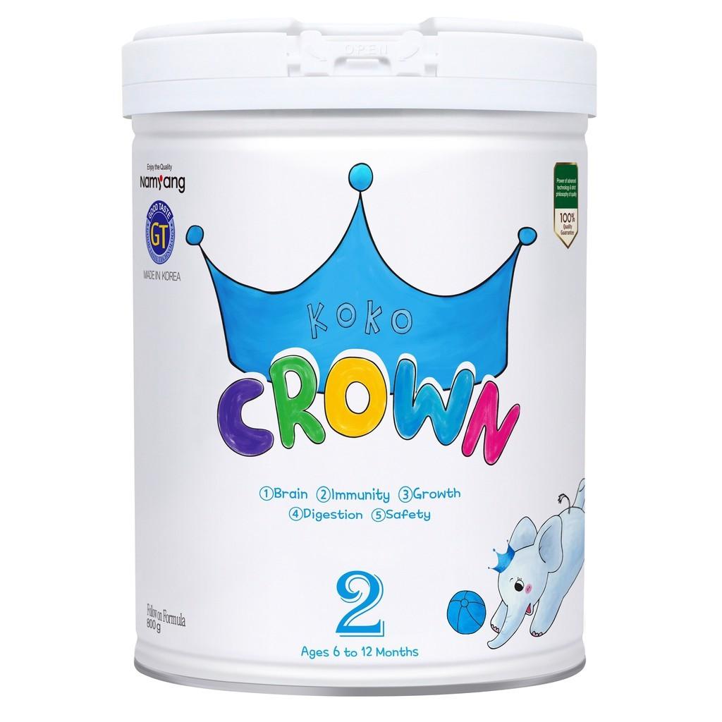 Combo 5 Lon Sữa Bột Dinh Dưỡng KOKO CROWN số 2 Cho Bé 800g/ Lon