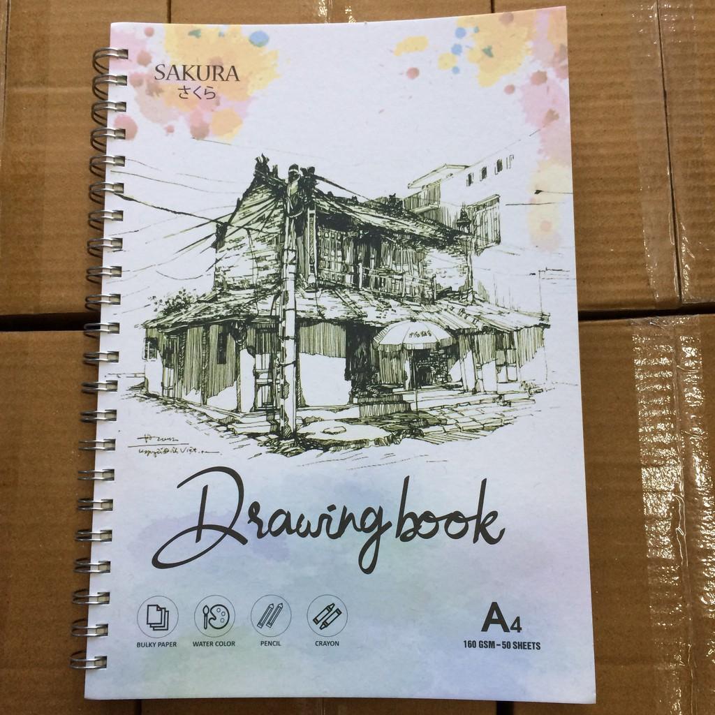 Vở Vẽ Sakura 50 Tờ