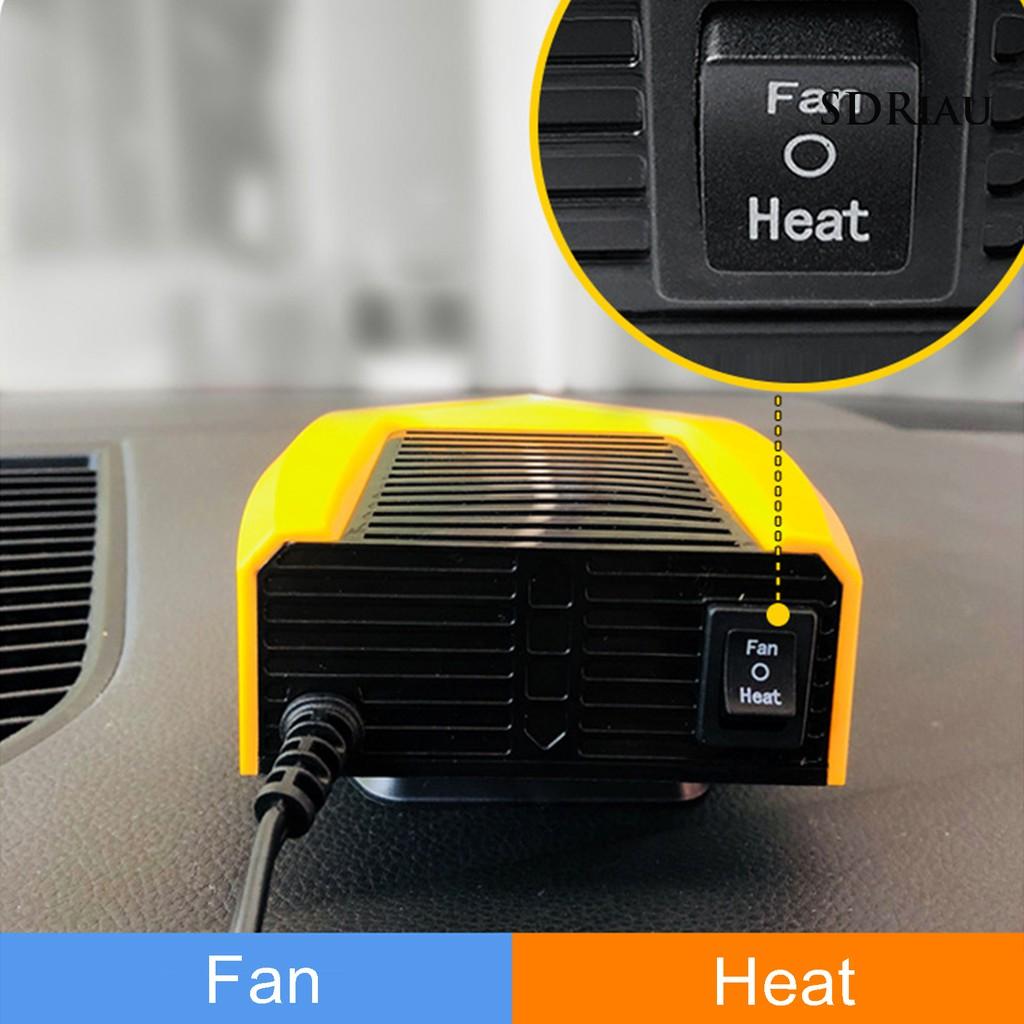 Quạt Sưởi Ấm Chống Ồn Nhỏ Gọn Cho Xe Hơi