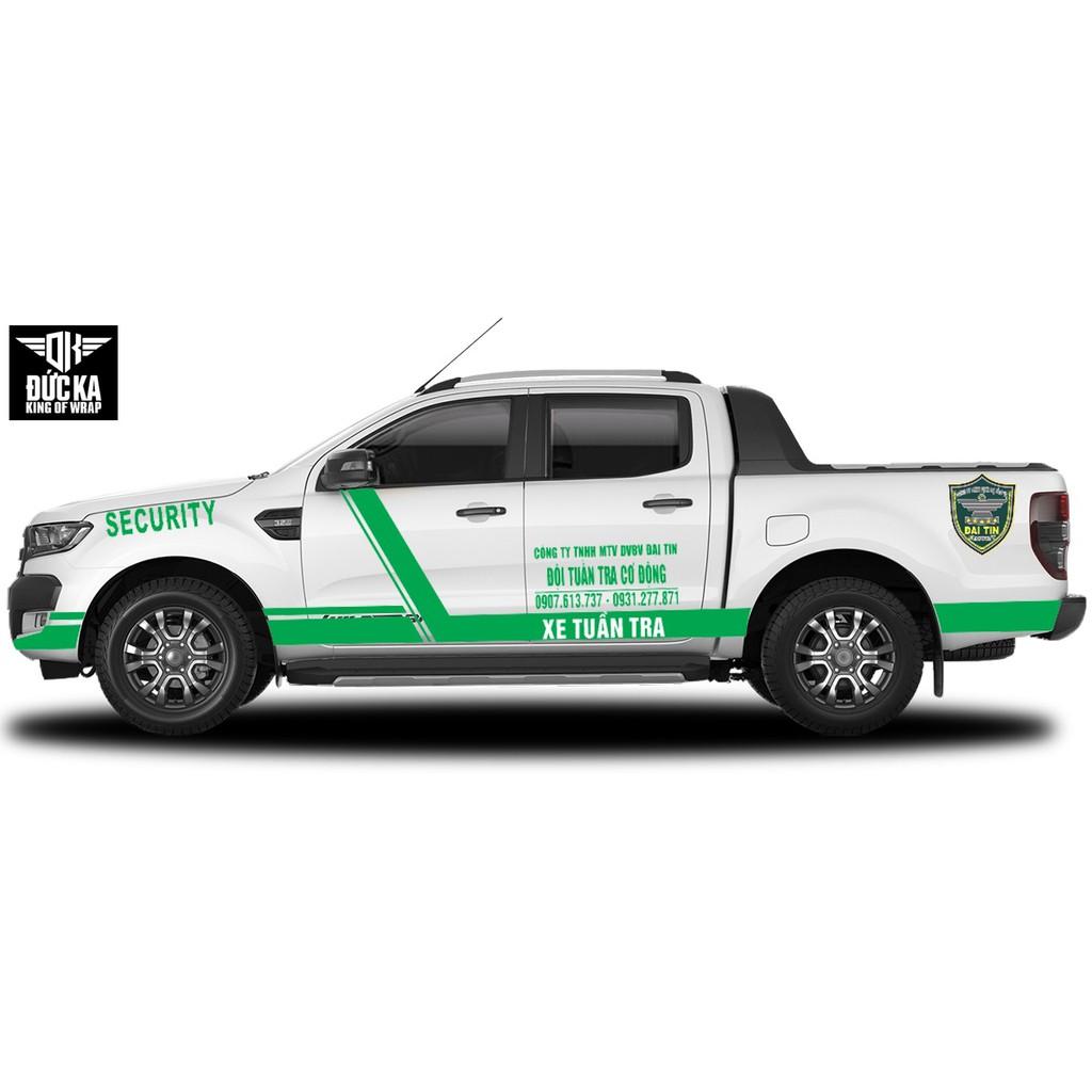 Decal Tem Xe Ô Tô Ford Ranger