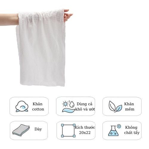 Khăn Tắm Nén Du Lịch Dạng Viên Cotton An Toàn Cho Mọi Loại Da Dùng Một Lần