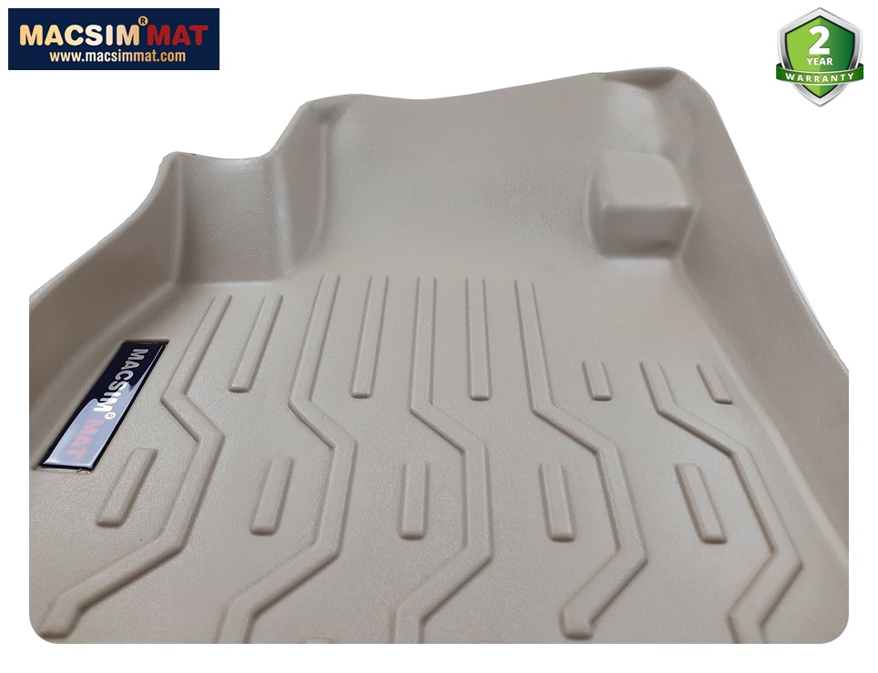 Thảm lót sàn xe ô tô Mitsubishi Xpander New Nhãn hiệu Macsim chất liệu nhựa TPV cao cấp màu be