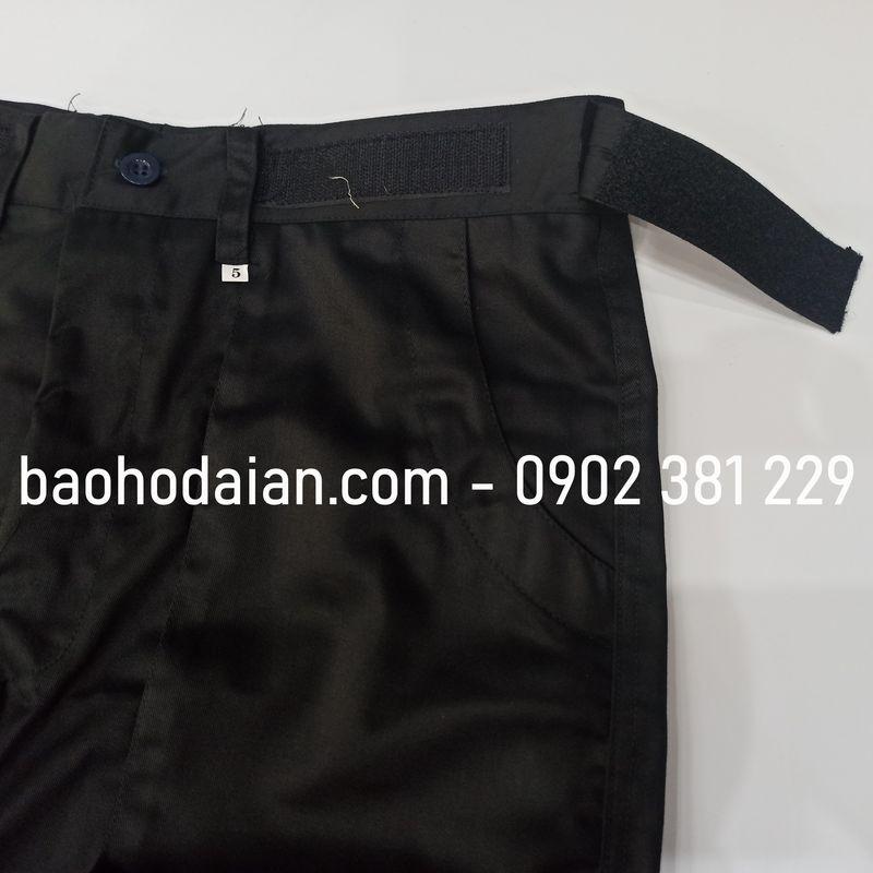 Quần bảo vệ, quần vệ sĩ 6 túi, 2 túi hộp màu đen