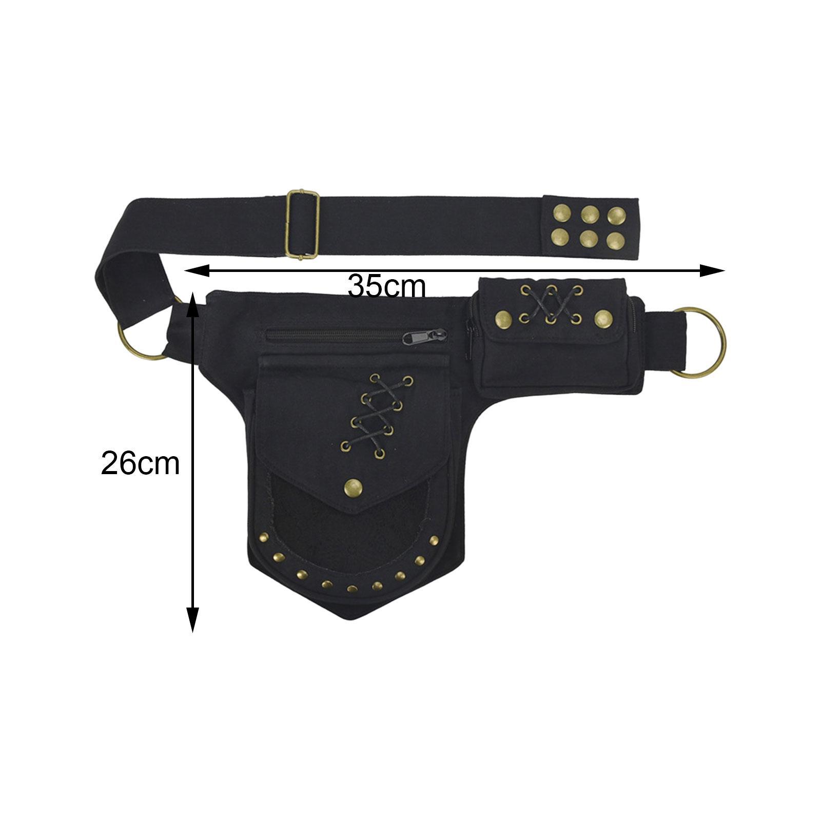 Waist Pack Adjustable Strap Stylish Fanny Pack for Street Hiking Backpacking