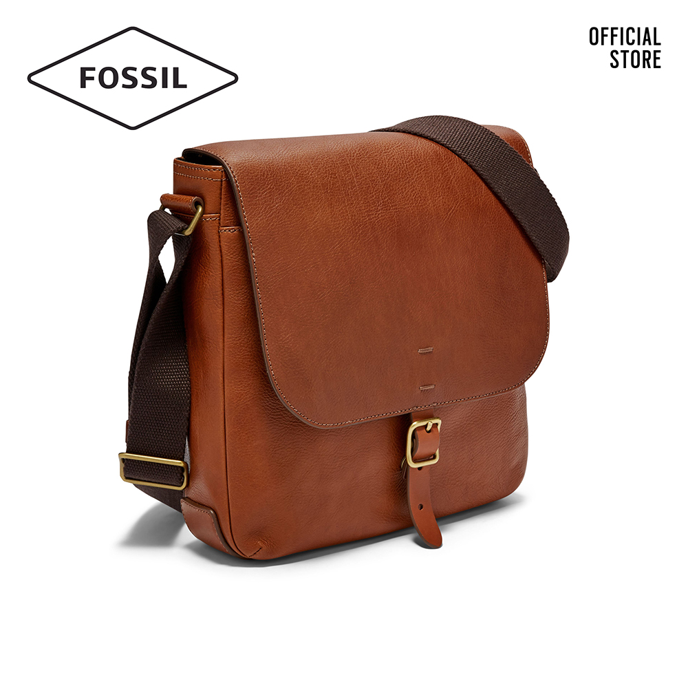 Túi đeo chéo nam thời trang Fossil Buckner Citybag MBG9374222 - màu cognac