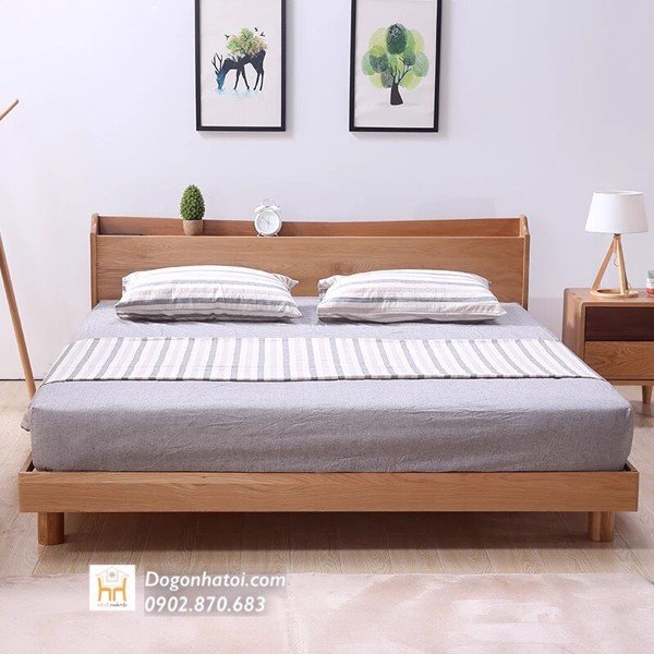 Giường Gỗ Có Ngăn Kéo Đơn Giản Thanh Lịch GN-515 - Đồ Gỗ Nhà Tôi