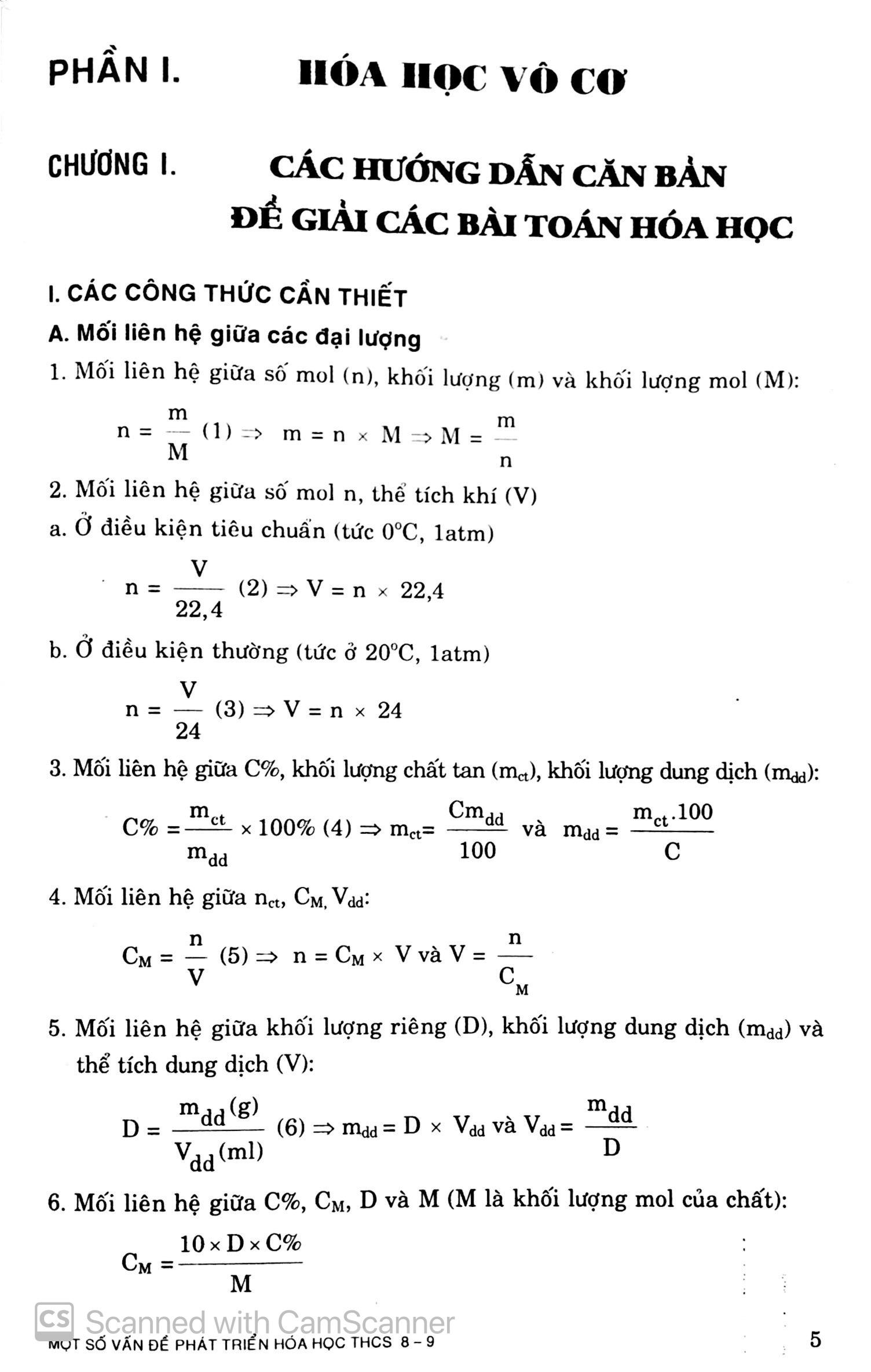 Một Số Vấn Đề Phát Triển Hóa Học Thcs 8-9 - ảnh 7