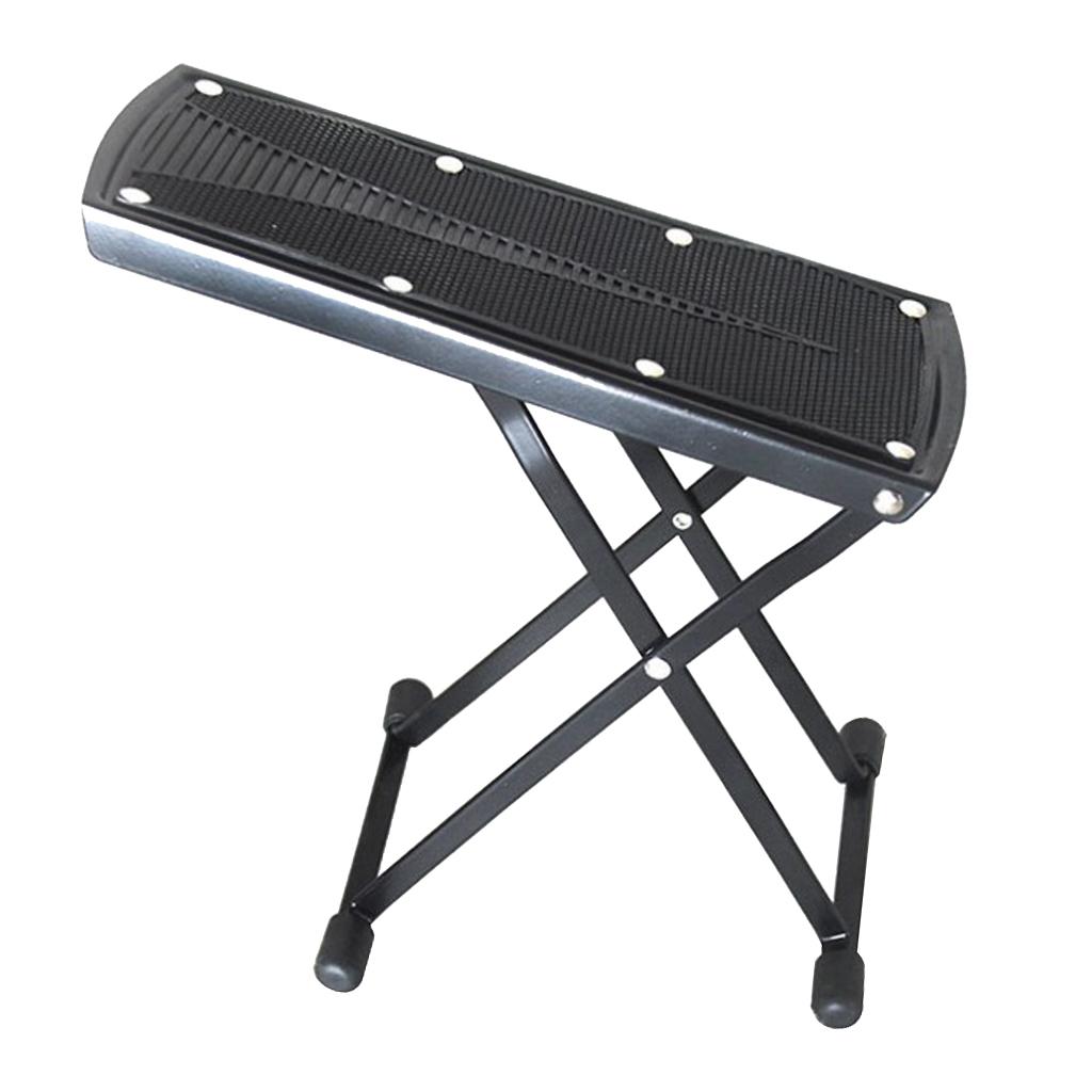 Sunnimix Điều Chỉnh Gấp Đàn Guitar Còn Lại Chân Không Trượt Di Động Đàn Guitar Để Chân