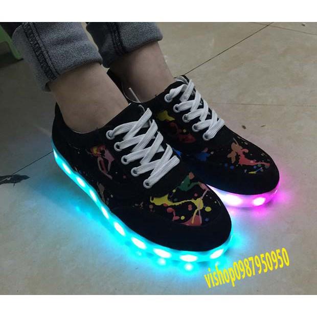 CÓ SẴN - RẺ VÔ ĐỊCH Giày Phát Sáng Họa Tiết Vảy Sơn (-ảnh thật video thật) ô tô ke mã số SP RB8430