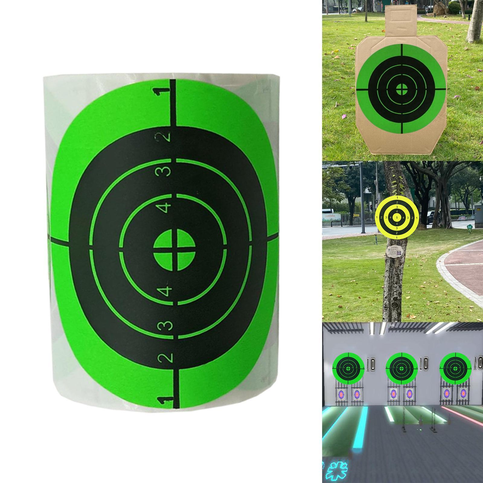 3"/7.50cm Splatter  Stickers for Range Hunting Practice Green