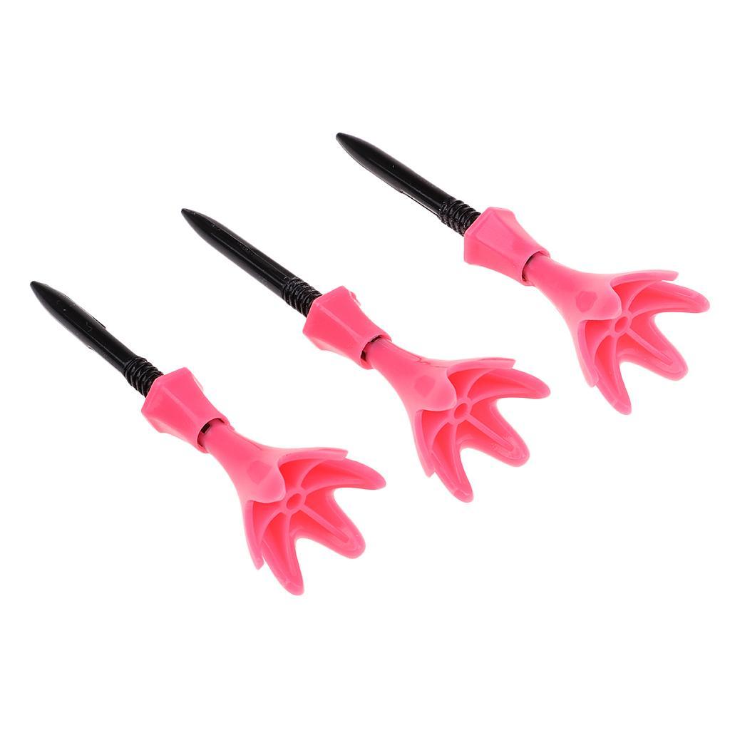 2-3 of Pcs Adjustable golf professional tees Rotatable golf professional tees Golf Tee Set Pink