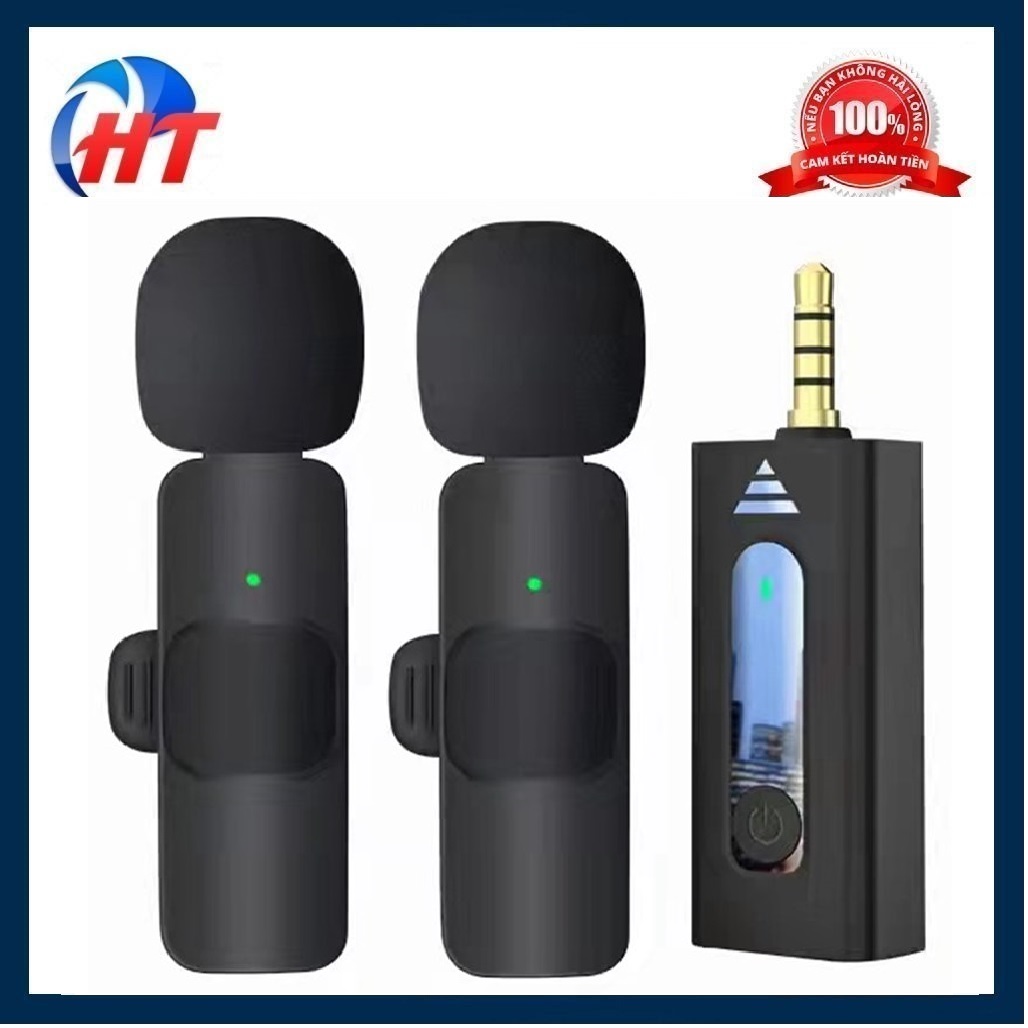 BỘ MICROPHONE K35 KHÔNG DÂY BAO GỒM 2 MICRO MINI SIÊU NHỎ GỌN PHÙ HỢP CHO HAI NGƯỜI SỬ DỤNG-HT