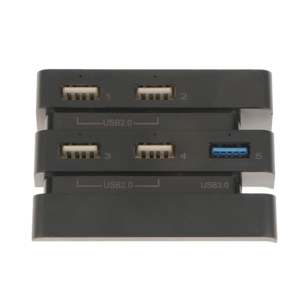 5 USB Port Hub Charger Controller Splitter Expansion Adapter For PS4 PRO