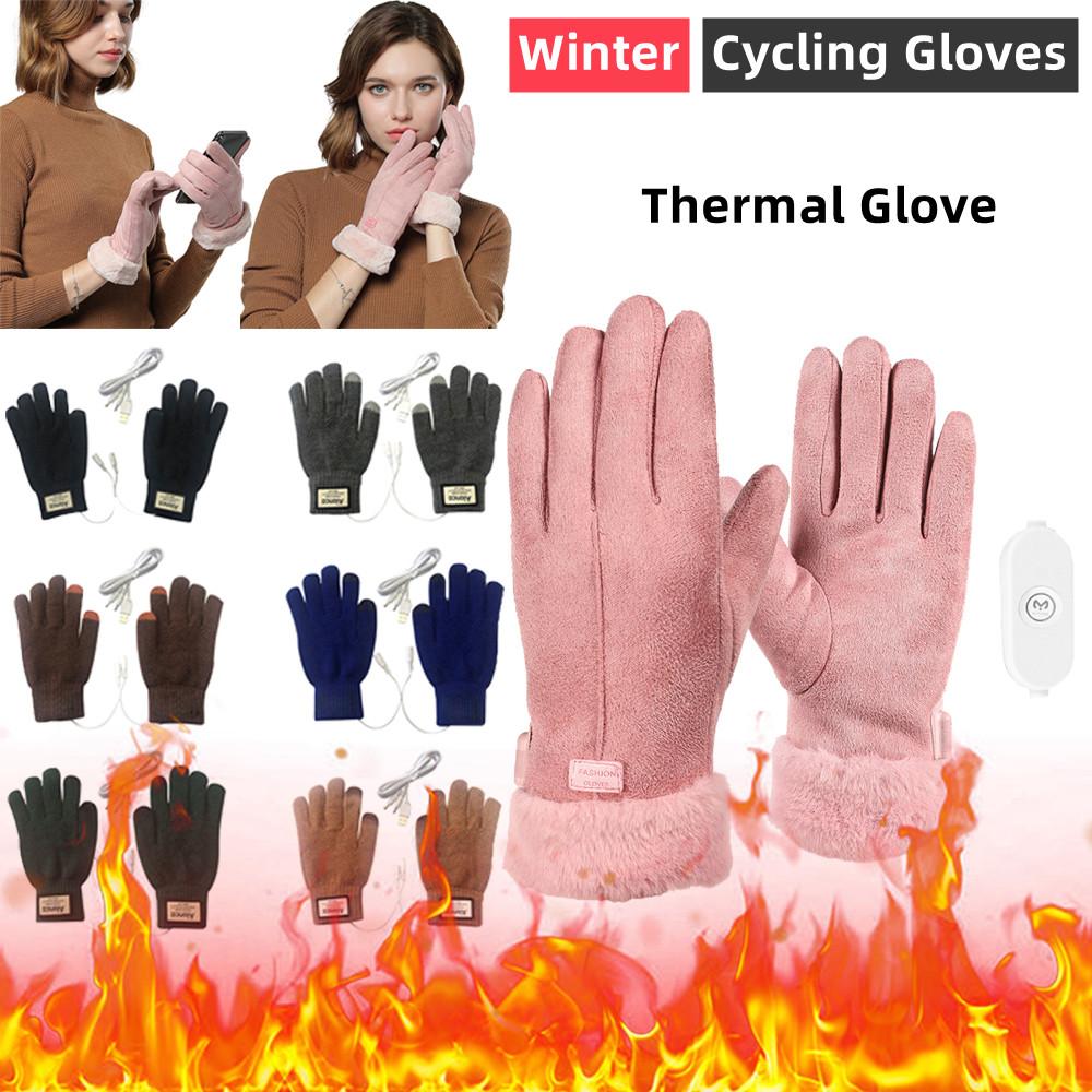 Găng tay đi xe đạp mùa đông Găng tay xe máy Windproof Găng tay nóng găng tay nhiệt găng tay Găng tay người đàn ông Người đàn ông ấm tay Color: B-Khaki