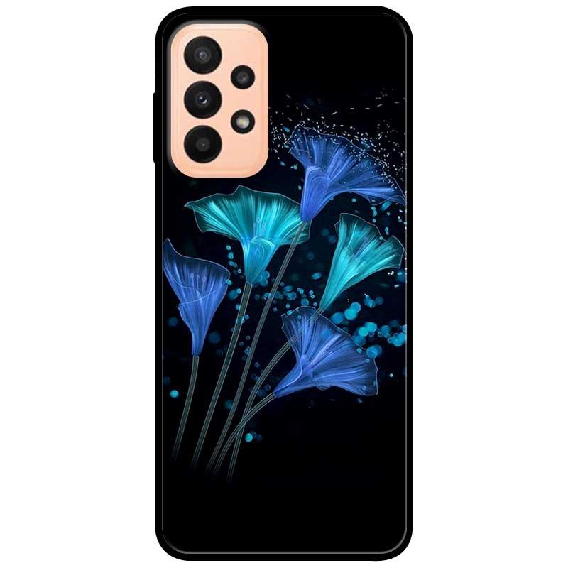 Ốp lưng dành cho Samsung A13 4G mẫu Hoa Đêm Xanh