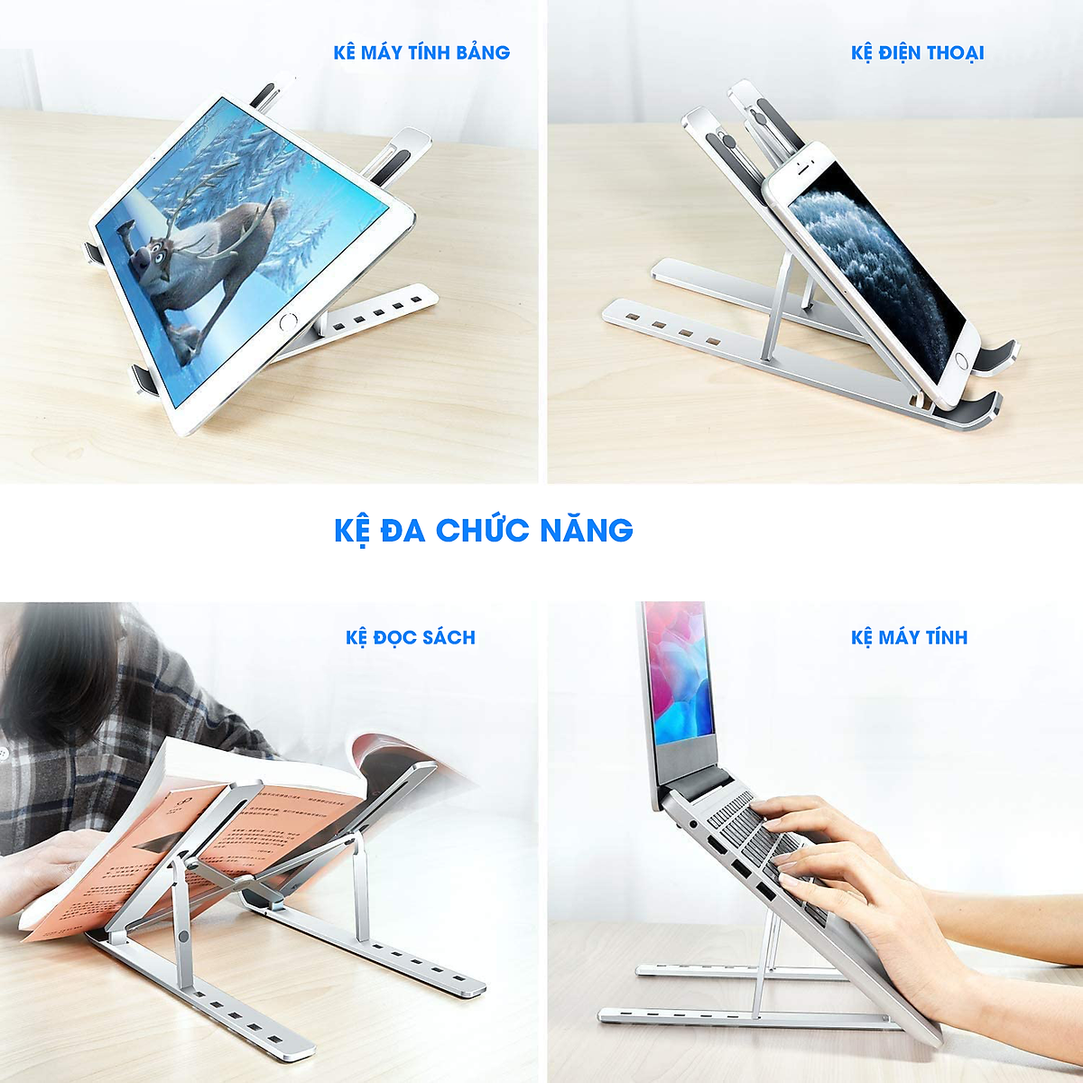 Giá Đỡ Laptop Hợp Kim Nhôm Cao Cấp Có Thể Gấp Gọn, Giúp Tản Nhiệt Laptop, dành cho Macbook, Máy Tính Xách Tay. 07 Vị Trí Điều Chỉnh Góc Độ, Giá Đỡ Máy Tính Laptop Hợp Kim Nhôm Cao Cấp Giúp Tản Nhiệt Có Thể Tháo Rời Hàng Hàng Chính Hãng Amalife