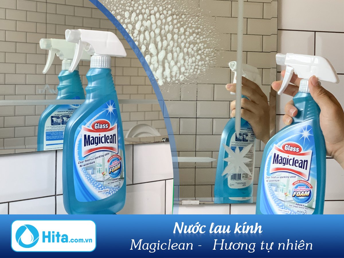 Nước lau kính Magiclean 500ml hương tự nhiên