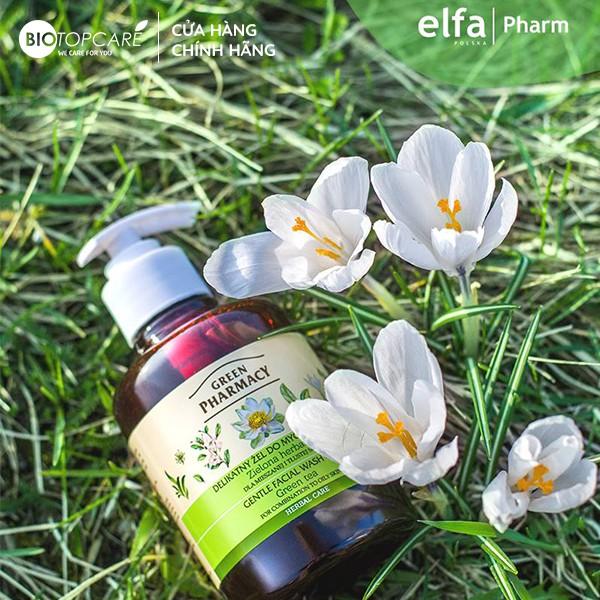 Gel rửa mặt Zelenaya Apteka trà xanh và lá bạch quả dành cho da thường và da dầu 270ml