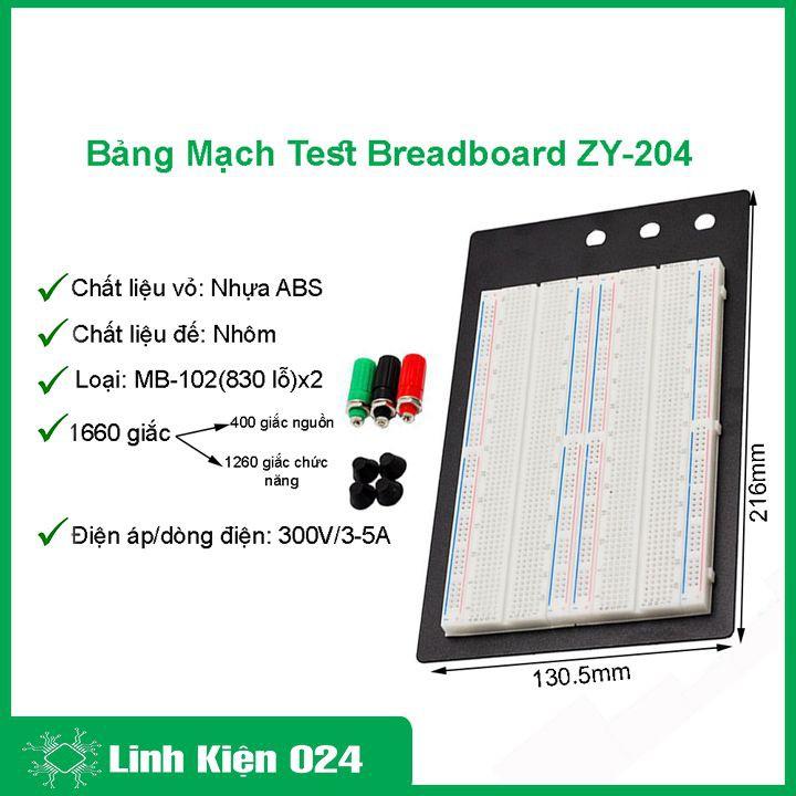Bo test mạch, bảng mạch test Breadboard ZY-204