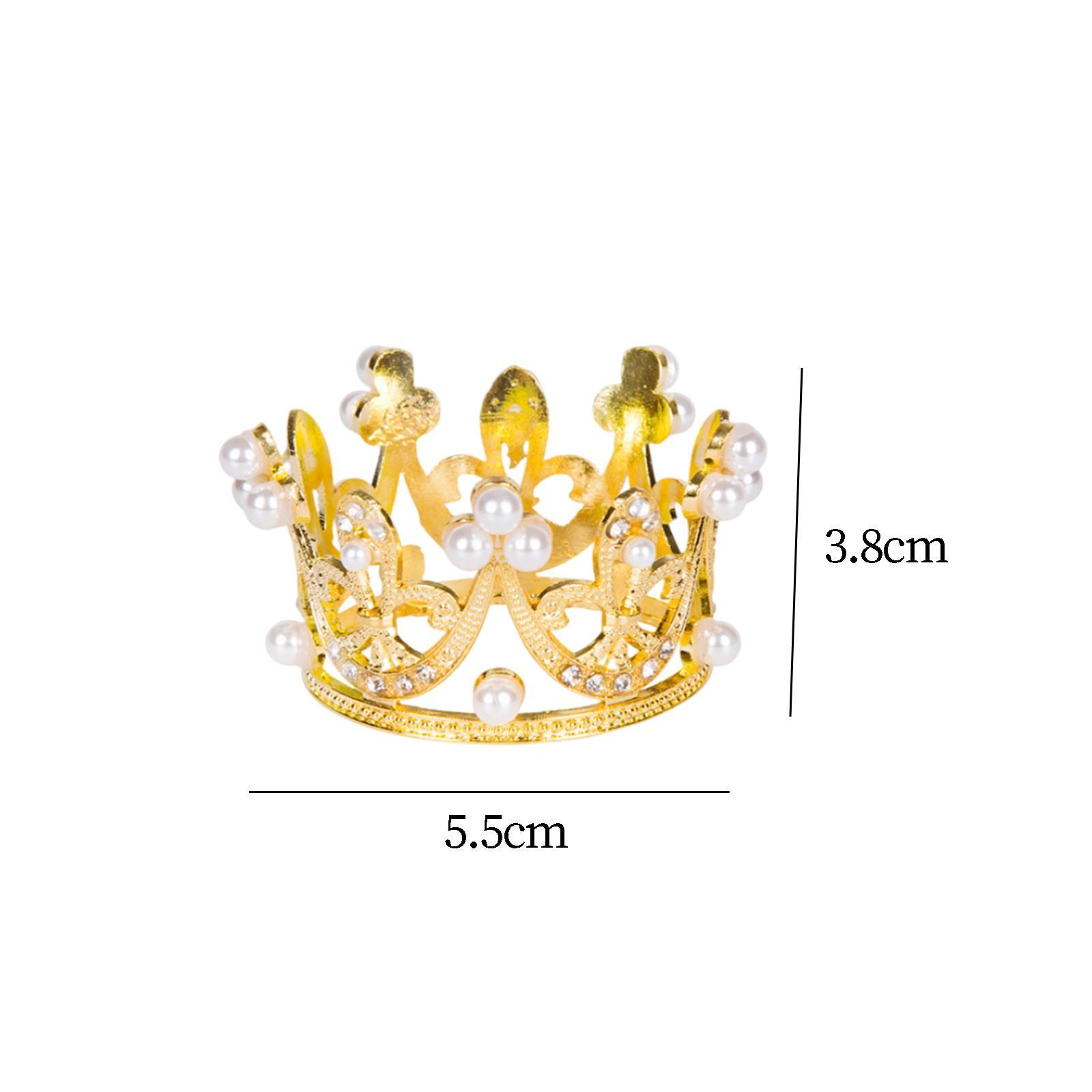 Princess Crown 2.17'' Cake Topper for Baby Shower Anniversary Themed Parties