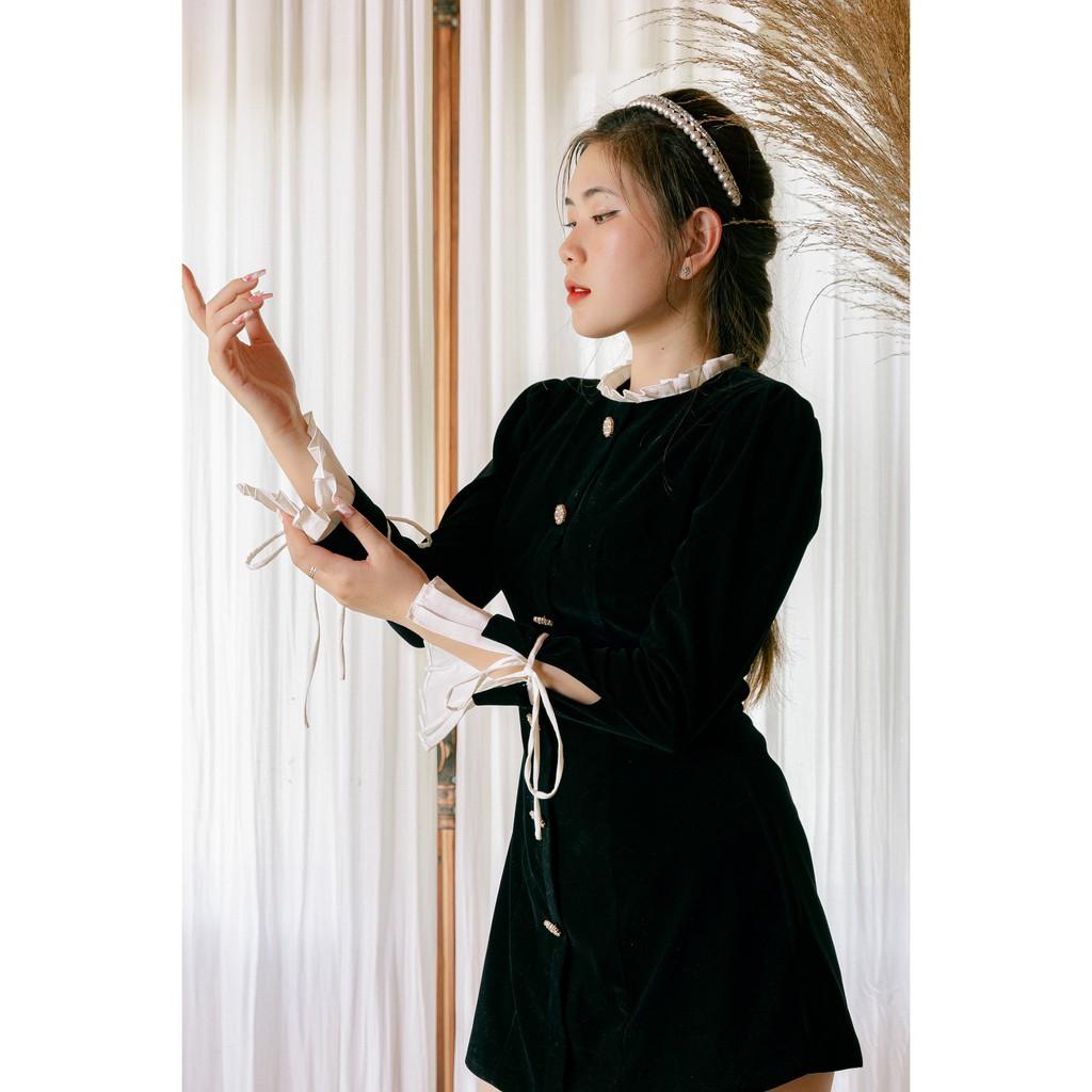 Đầm nhung đen cao cấp