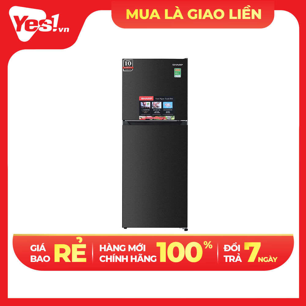 Tủ lạnh Sharp Inverter 215 lít SJ-X215V-DG - Hàng chính hãng - Chỉ giao HCM