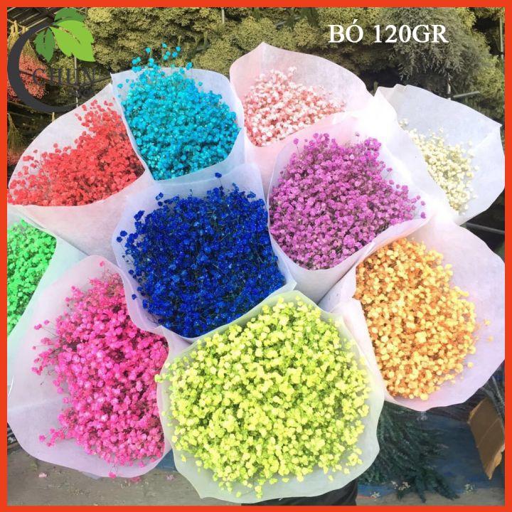 Hoa Giả, Bó Hoa Baby Khô 60gr, 120gr Trang Trí Nhà Cửa, Cửa Hàng, Làm Đồ Handmade