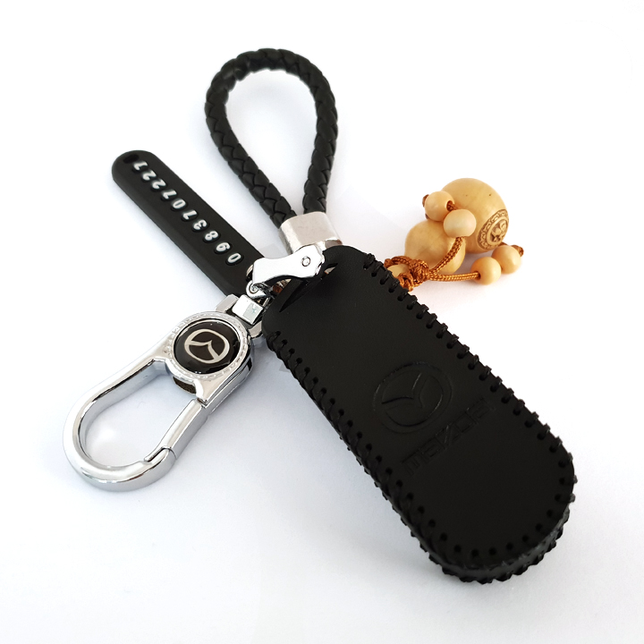 Bao da chìa khóa ô tô Mazda 2 nút PKXH-95