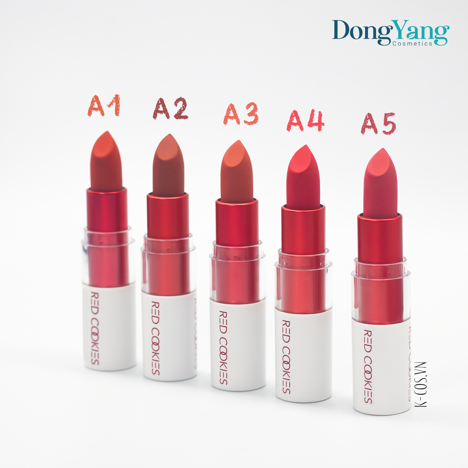 Son Thỏi Lì Marshmallow Powder Lipstick Red Cookies Hàn Quốc - Màu A4 Hồng Đào