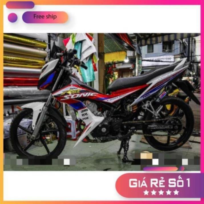 Tem rời sonic 150 trắng đỏ