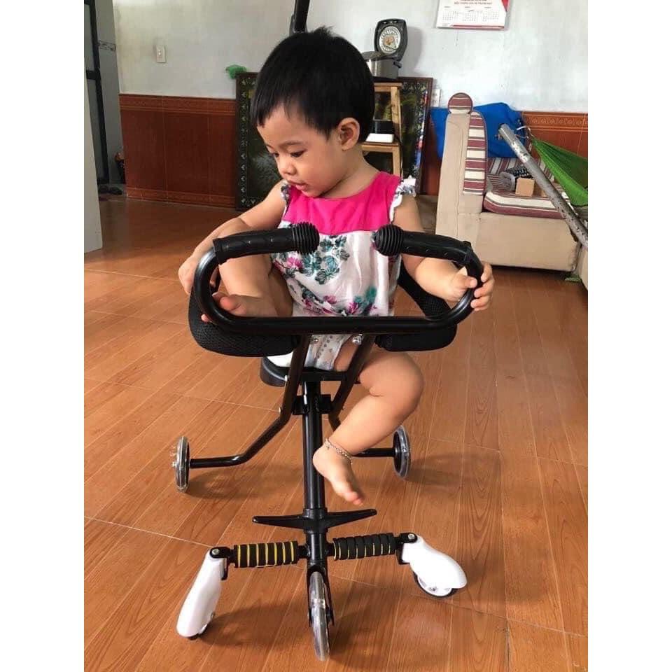 Xe Đẩy Du Lịch 5 Bánh Gấp Gọn, Bánh Xe Có Đèn
